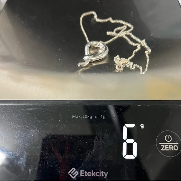 Tiffany & Co Elsa Peretti Snake Pendant Necklace Sterling Silver w/ Box & Pouch - Picture 10 of 16